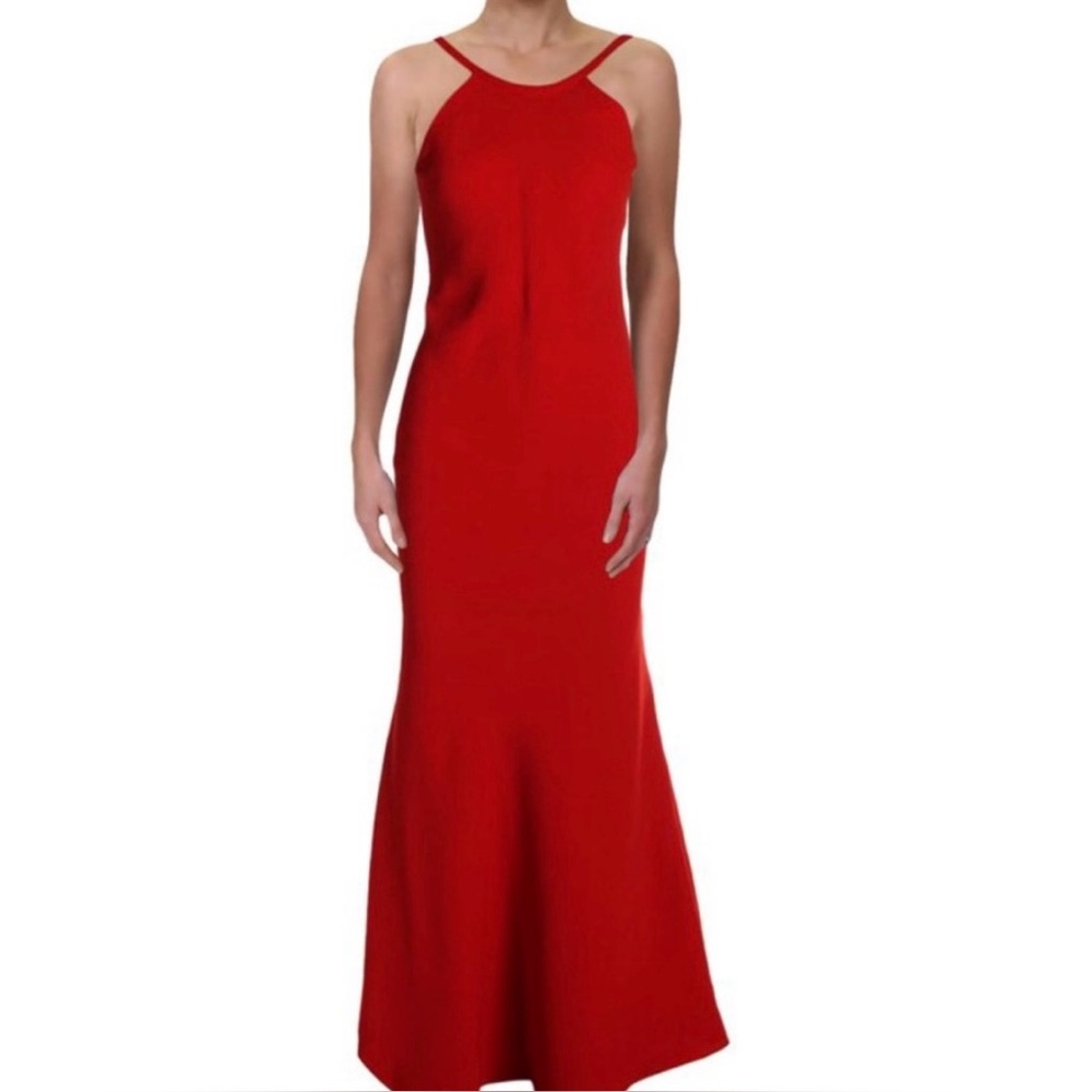 Elegant Red Sleeveless Dress
